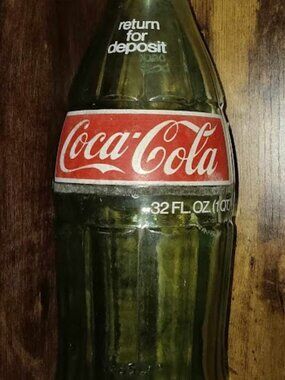 Vintage Glass Coke Bottle